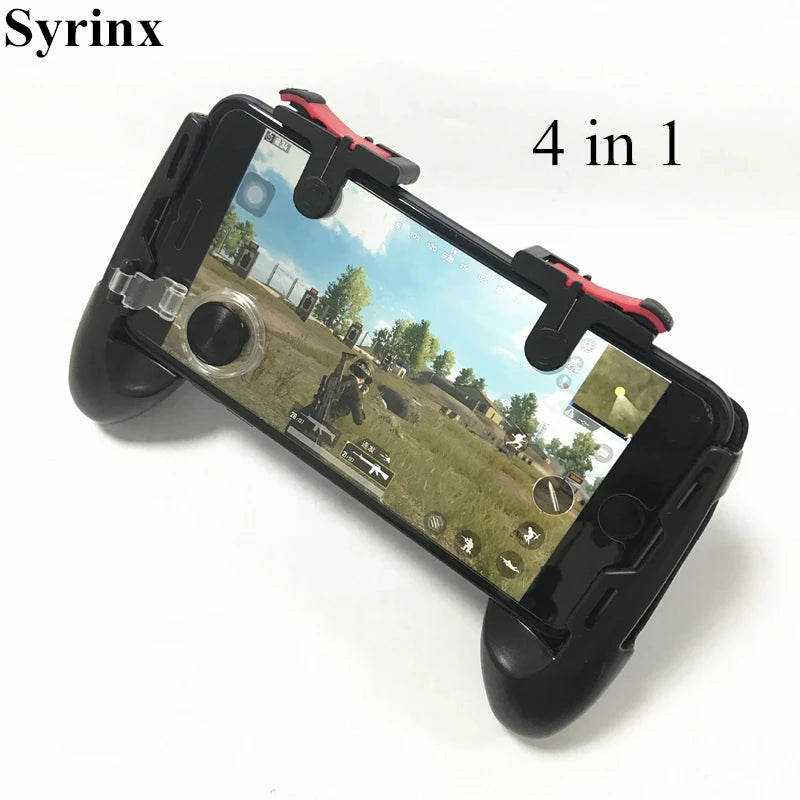 For Phone L1R1 Grip with Joystick / Trigger L1r1 Fire Buttons For iPhone 8 Android IOS Mobile Gamepad For Pubg Controller Holder