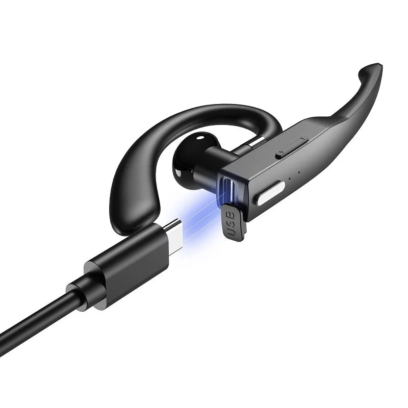 YYK525 Business Headset, Over Ear Earphones with Mic, Bluetooth5.1 Over Ear Headset, 180° RotatingHD Call Quality And Microphone