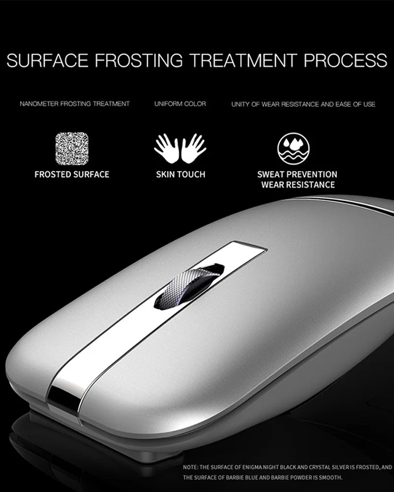 Ultra-thin Rotatable Wireless Mouse Rechargeable Bluetooth Silent Ergonomic Computer For Mac Tablet Macbook Laptop Gaming Office