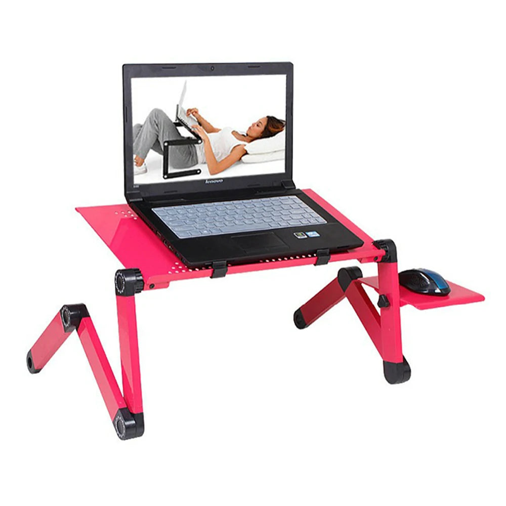 Adjustable Laptop Desk Stand, Portable, Aluminum Ergonomic Lap Desk - WinSupport Tech