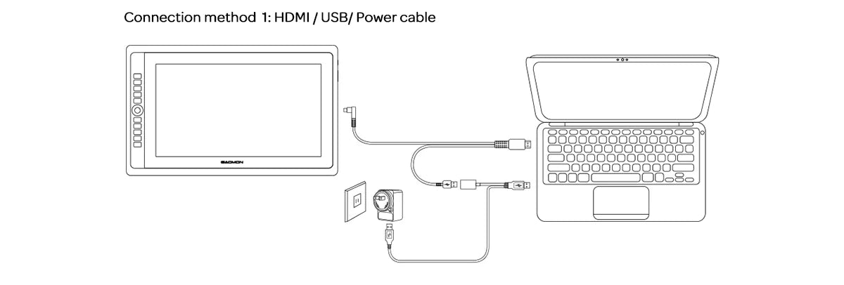 GAOMON PD156PRO Graphics Tablet Display for Drawing 15.6” Full-Laminated IPS HD Screen with 8192 Levels Battery-Free Pen