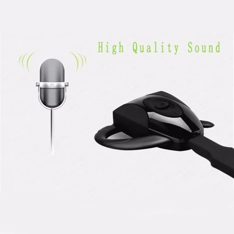 Business Bluetooth Headset With Microphone Rechargeable Long Standby Driving Car High Sensitivity Handsfree Wireless Headphones