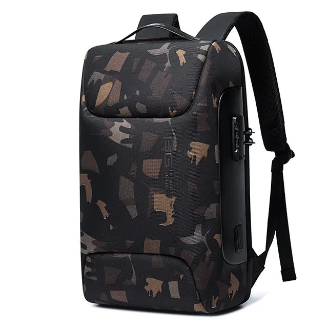 BANGE Anti-Thief 15.6 inch Laptop Backpack with Lock Multifunctional Backpack WaterProof for Business Shoulder Bags for Travel