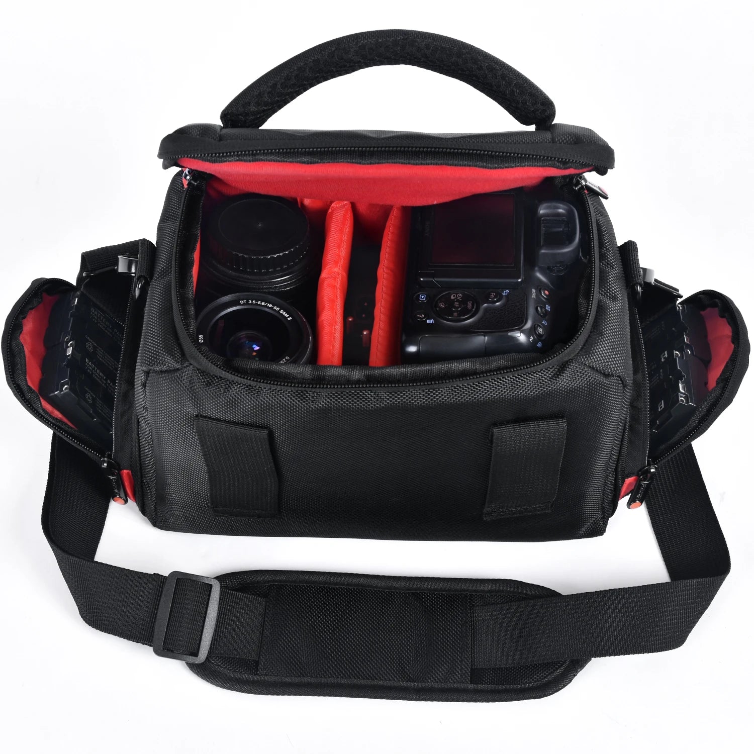 Fosoto Fashion Professional DSLR Camera Bag Waterproof Digital Shoulder Bag Video Camera Case For Sony Lens Canon Nikon Pouch