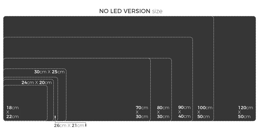LED Light Mousepad RGB Keyboard Cover Desk-mat Colorful Surface Mouse Pad Waterproof Multi-size World Computer Gamer CS Dota