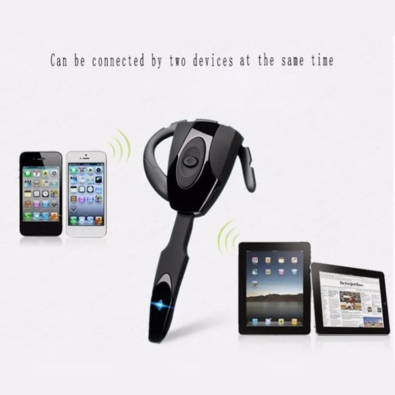 Business Bluetooth Headset With Microphone Rechargeable Long Standby Driving Car High Sensitivity Handsfree Wireless Headphones