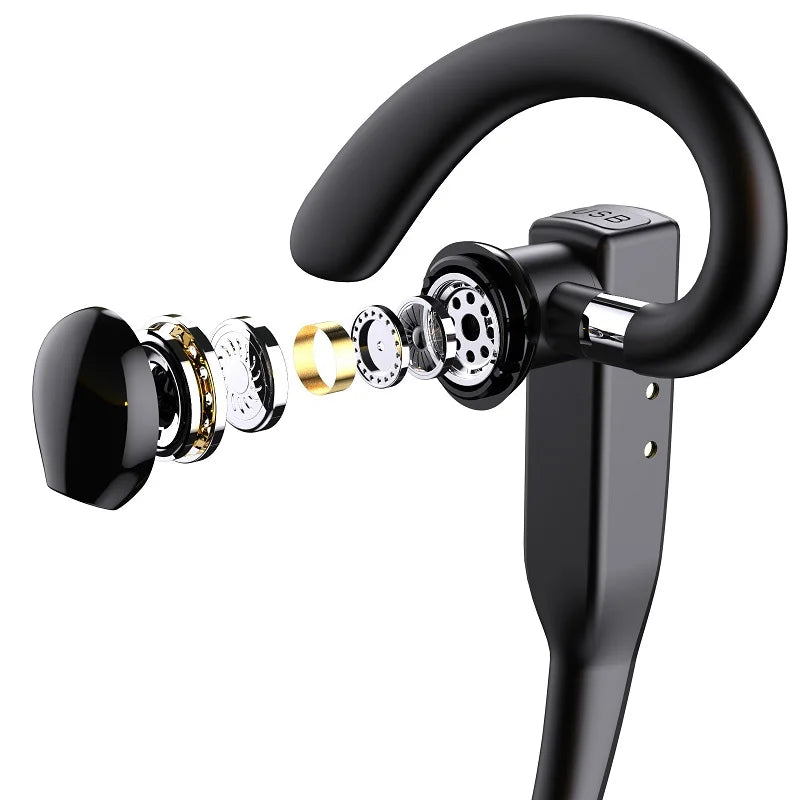 YYK525 Business Headset, Over Ear Earphones with Mic, Bluetooth5.1 Over Ear Headset, 180° RotatingHD Call Quality And Microphone