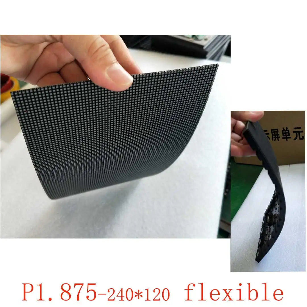 P1.875 Indoor Flexible Display Panel 240x120mm LED Screen Module Full Color Circular Advertising Show Business the Best Choice