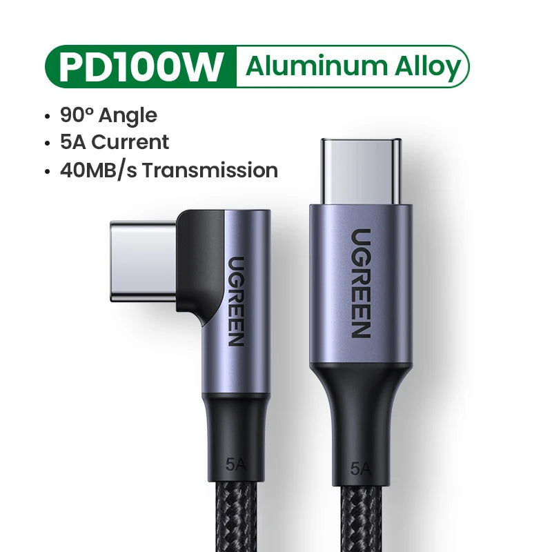 USB C to USB C Cable, PD100W, USB Type C Charging Cable for MacBook Pro iPad Pro 2020 Samsung Quick Charger USB - WinSupport Tech