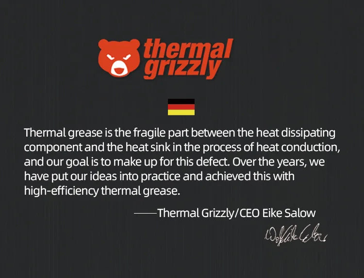 Thermal Grizzly Conductonaut Liquid Metal Thermal Grease For CPU GPU Graphics Card Thermal Conductivity 73 W/MK Thermal Paste