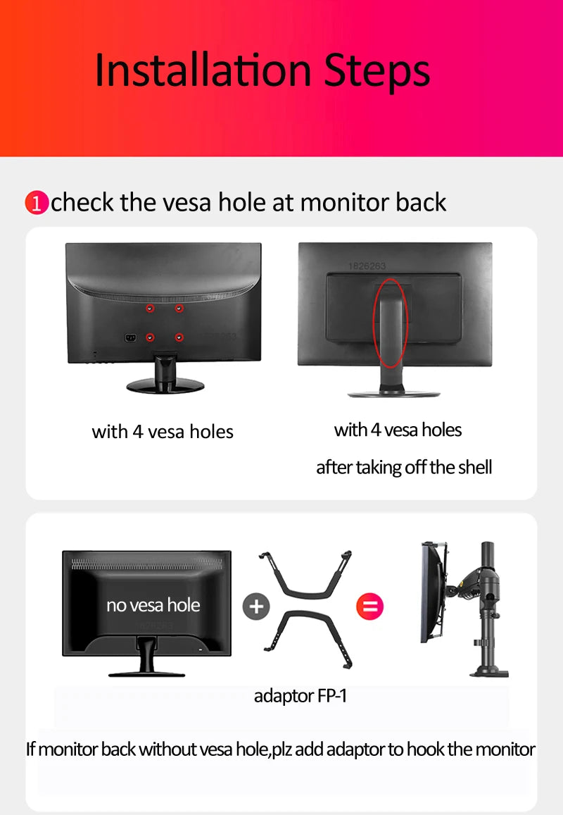 NB H180 Double Monitor Desk Holder Arm Gas Spring Full Motion 17'-27' LCD TV Mount Ergonomic Dual Arm Clamp Bracket 2-9kgs Each