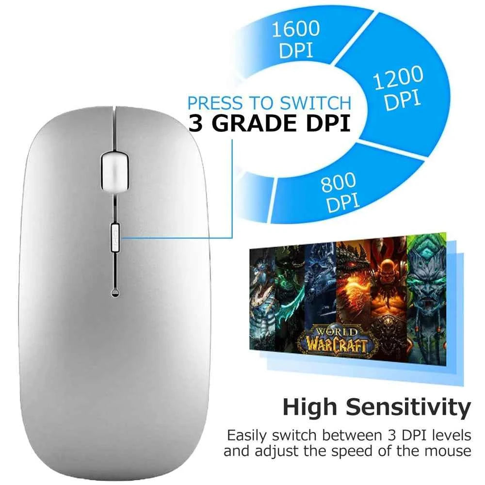 German QWERTZ Layout Bluetooth Keyboard Mouse Combo Wireless Bluetooth Mice Ultra Slim Mute for Mac iPad iOS Android Windows