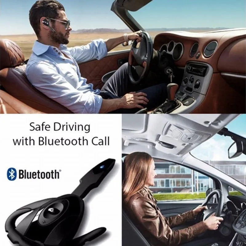 Business Bluetooth Headset With Microphone Rechargeable Long Standby Driving Car High Sensitivity Handsfree Wireless Headphones