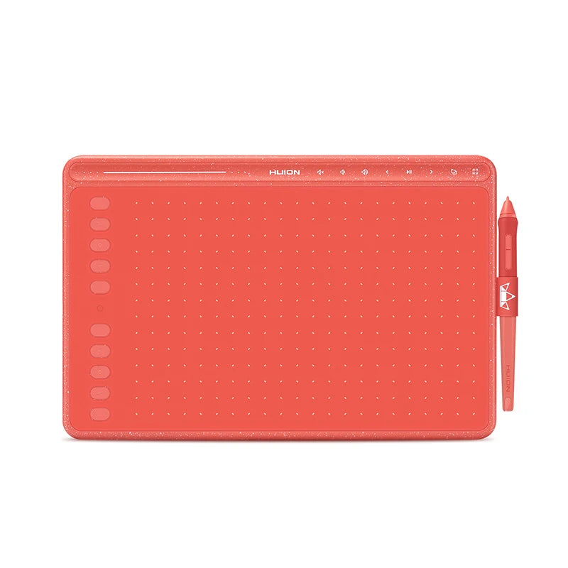 HUION HS611 Drawing Tablet Battery-free Graphic Tablet Three Colors Tilt Support Touch Bar and Express Keys
