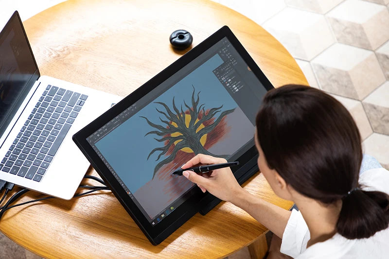 HUION Kamvas 20 19.5 inch Battery-free Graphics Tablet Monitor IPS With AG Glass 120%sRGB Pen Tablet Monitor