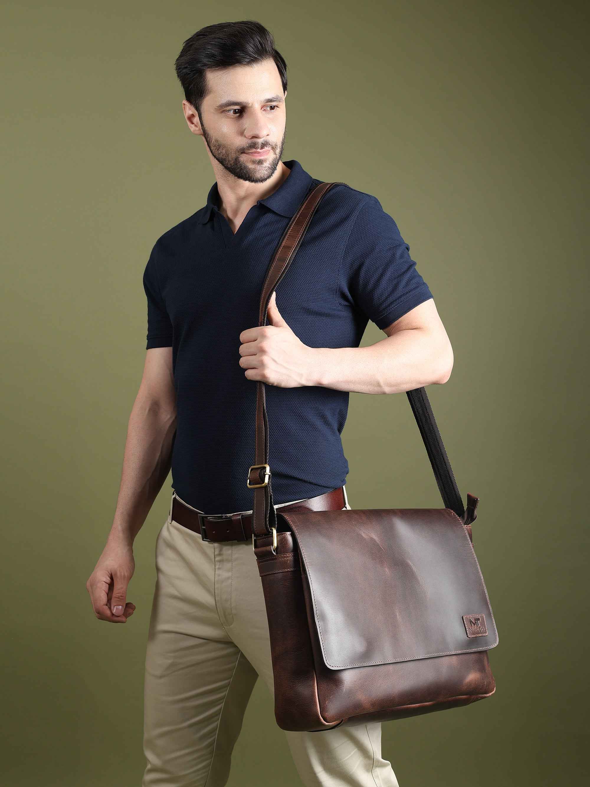 Genuine Sitka Leather Laptop Bag