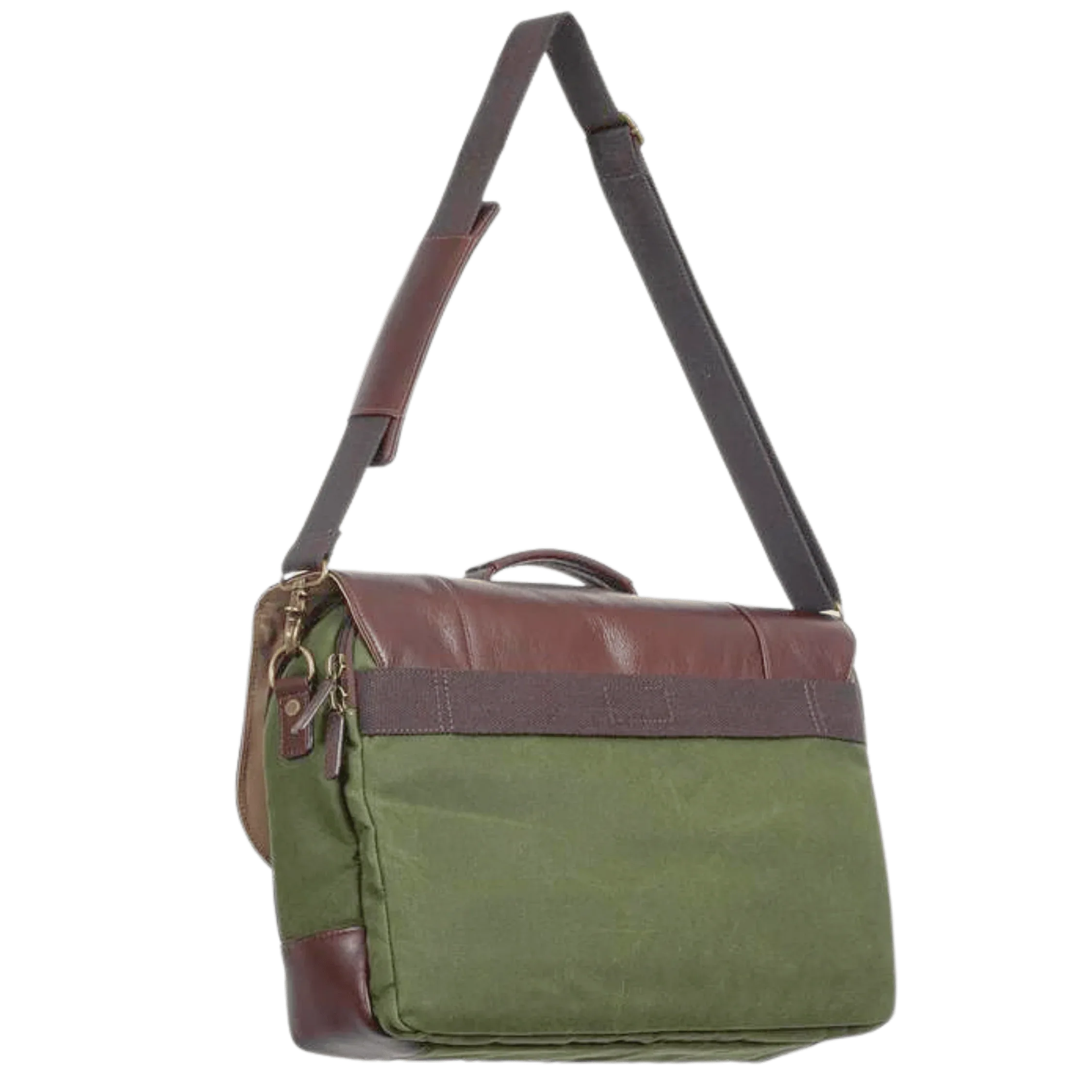 Maxwell Waxed Canvas Messenger Bag - 16'' Laptop - Structured