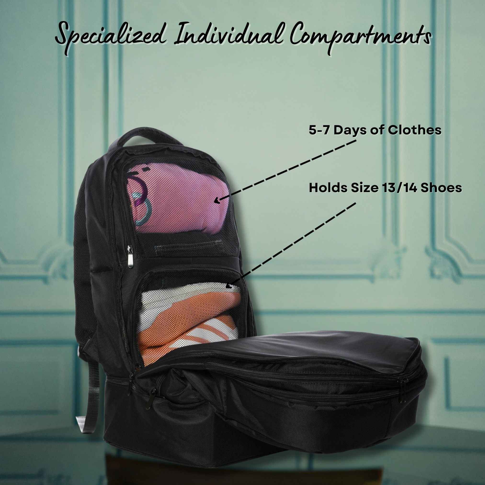 Sole Premise Carry-On Bag For Shoes, Clothes, Laptop And Camera