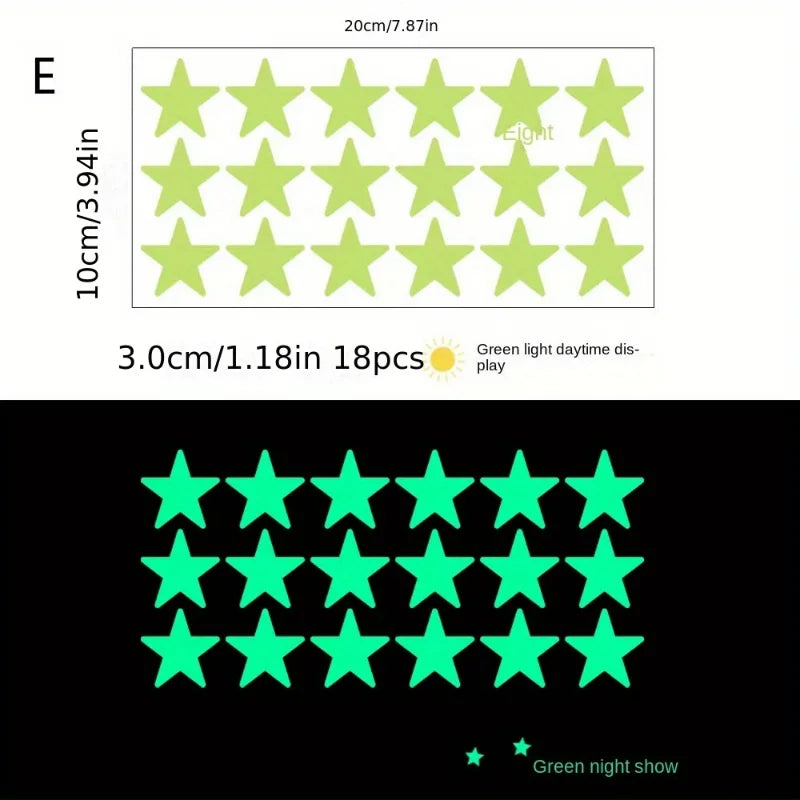 Glow in The Dark Wall Stickerst Adhesive Dots Luminous Ceiling Decals for Kids Bedroom Halloween Home Decoration
