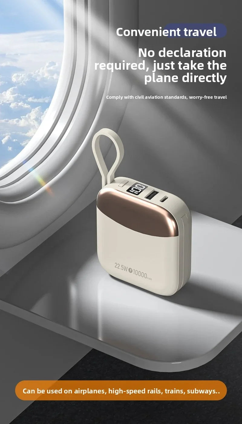 10000mAh Mini Power Bank  Fast Charge Powerbank CCC Chinese Certification External Battery for iPhone Xiaomi Huawei Samsung