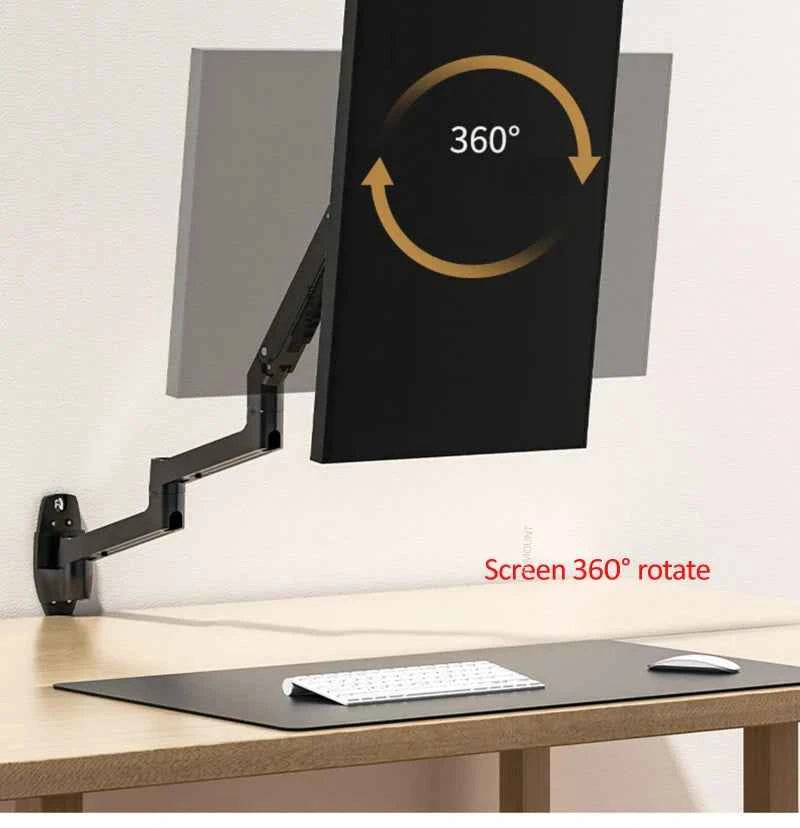 DL-7013 17-32' Mechanical Spring Aluminum Steel LCD Monitor Mount TV Wall Bracket Mount Long Arm 840mm 2-10kg VESA 100x100