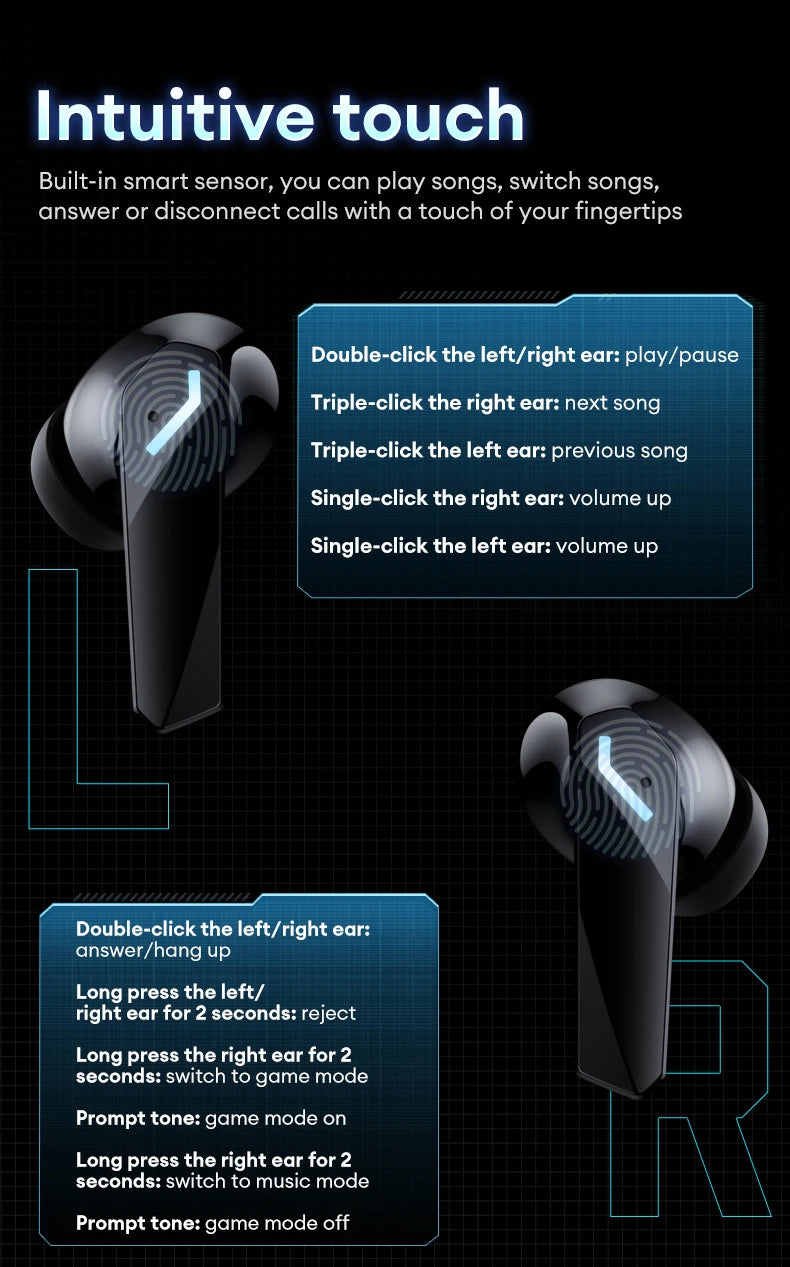 Lenovo XT53 Wireless Bluetooth Earphones TWS Headset Long Endurance HIFI Surround HD Calls Sports Waterproof Gaming Headphones