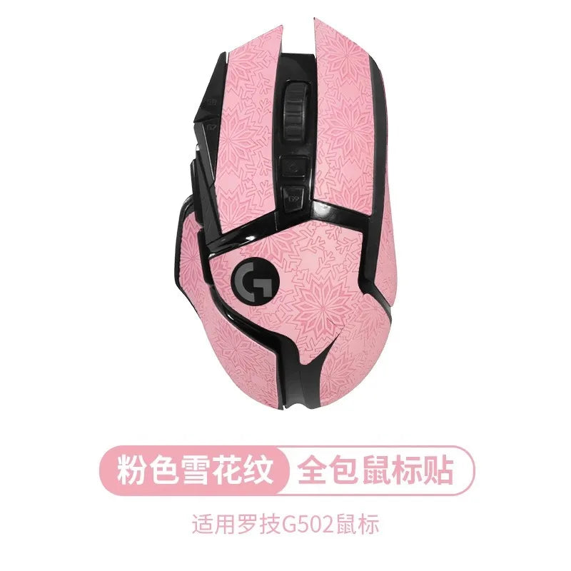 for Logitech G502 hero Mouse Grip Tape Skate Handmade Sticker Professional Non Slip Lizard Skin Suck Sweat Pad Skates