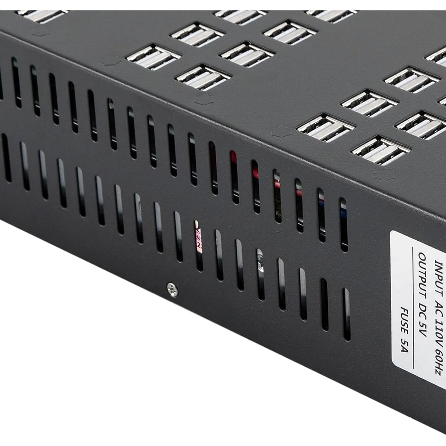 60 Ports USB Charging Station Hub Desktop Cell Phone Charger Organizer, 30 USB Interfaces, 400W
