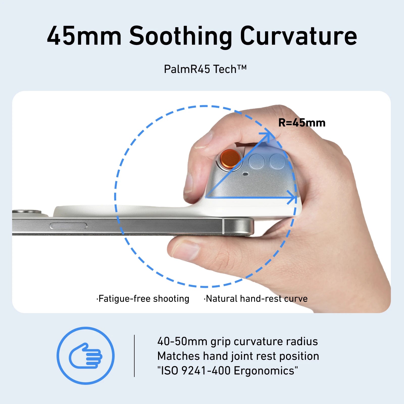TELESIN Magnetic Phone Camera Hand Grip Universal Smart Phone Holder with Remote Control for iPhone & Android Bluetooth Shooting Aid