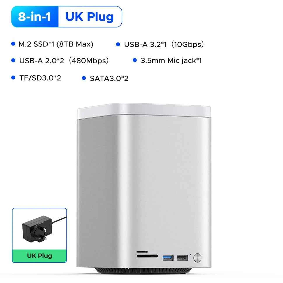 ORICO Mini Tower Dock M.2 NVMe SATA SSD Case 3.5