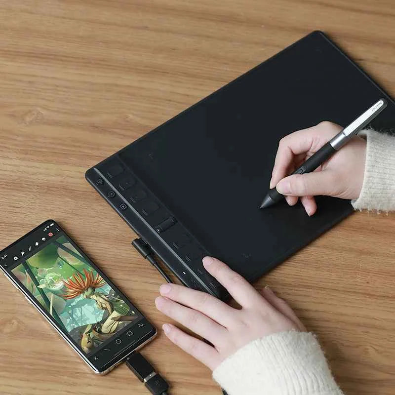 Huion Inspiroy 2 M Graphics Tablets H951P Digital Drawing 8.7x5.4 inch PenTech 3.0 Pen Tablet 3 Group Keys