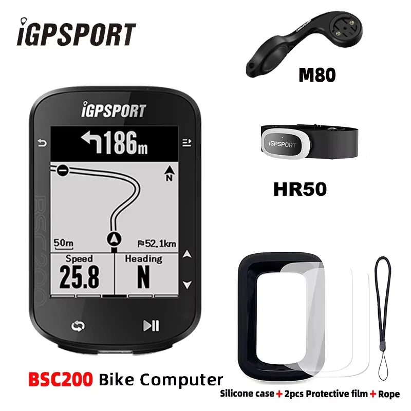 IGPSPORT BSC200 Bike GPS Computer Bike Computer Blue ANT 2.6 Inch Waterproof Wireless Bike Stopwatch Computer Power Meter