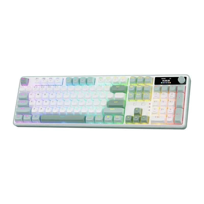 Redragon K761 Wireless Gasket Gaming Keyboard w/Hype Screen & Knob, 104 Keys Mechanical Keyboard
