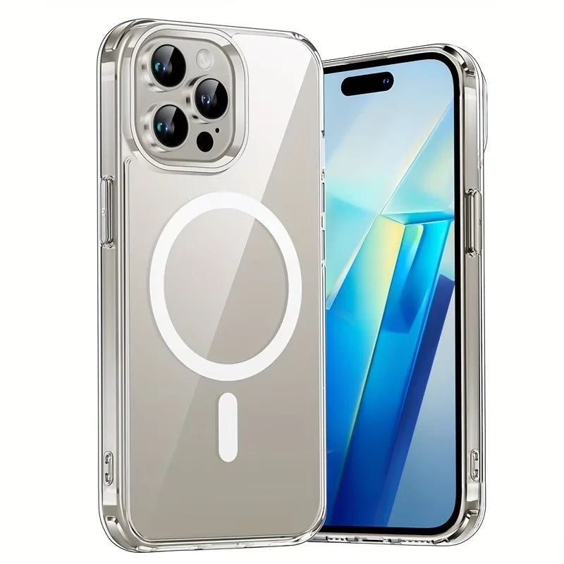 Phone Case - This new magnetic high transparency PC phone case provides complete protection and is compatible with wireless charging, suitable for iPhone 13 to 17, including Pro and Pro Max versions
