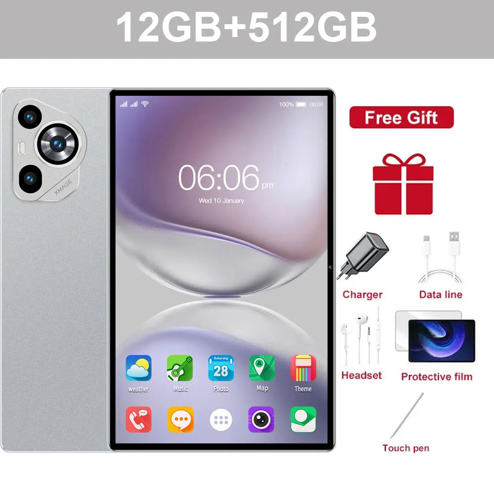 Brand New Pad 16 PRO Tablet 11 inch Android 14 Snapdragon 8gen2 Global 22GB+22TB 20000mah 5G Dual SIM WIFI HD Full Screen Tabelt