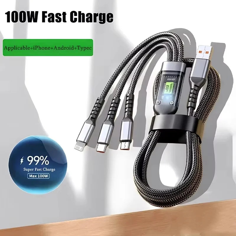 Branches 6A All-in-One Braided Charging Cable