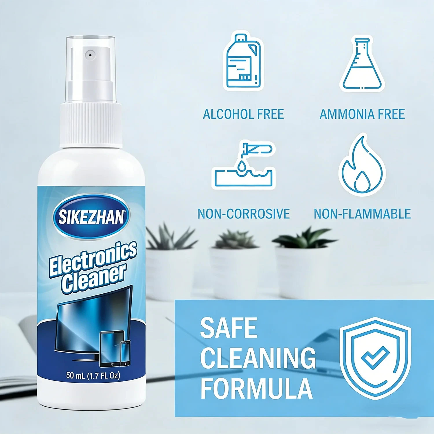 Screen Cleaner Spray and Wipe Kit-Safe for LED,LCD,OLED,Smart TV,Monitor,Laptop,Computer,Car Display-with Screen Cleaning Cloth