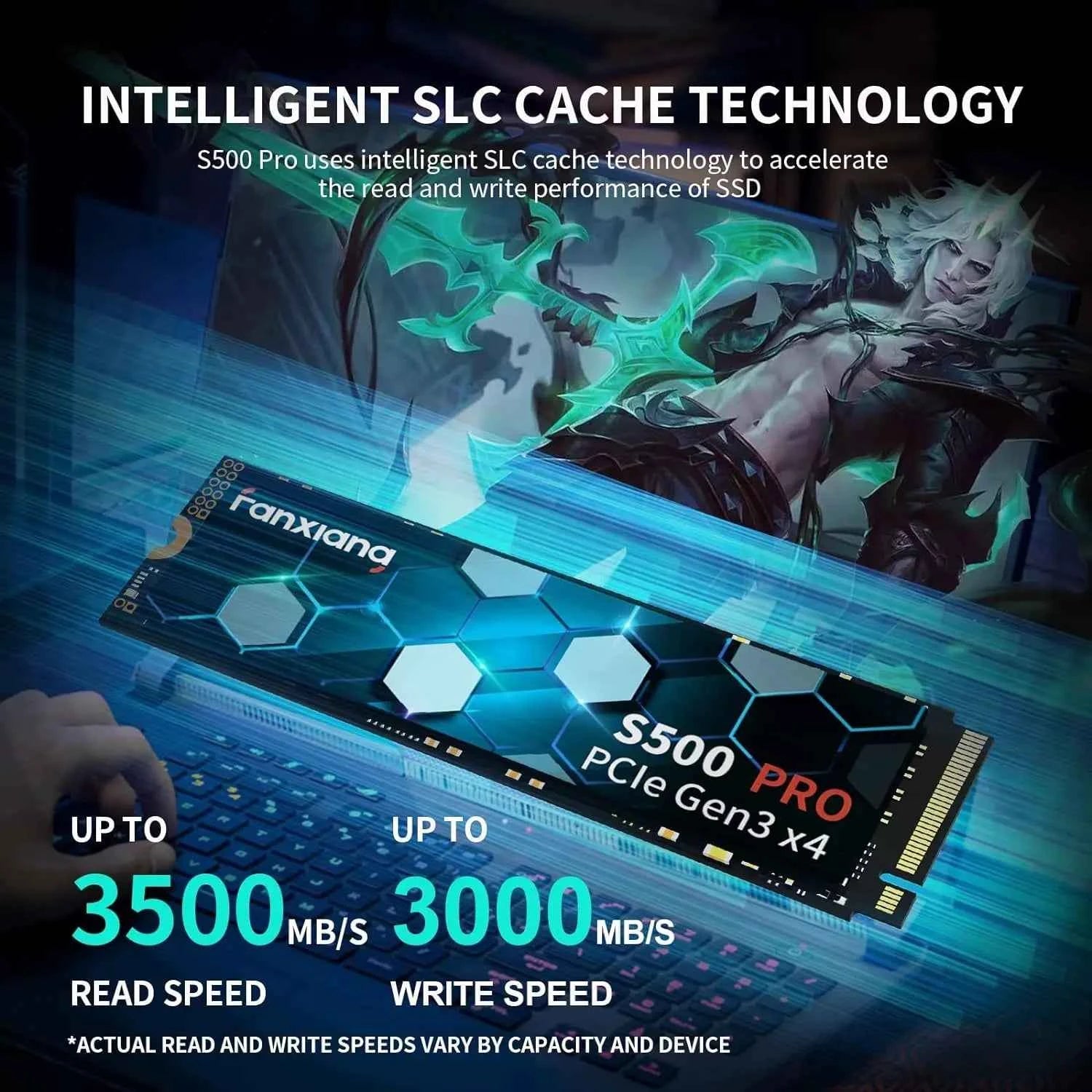 Fanxiang M.2 SSD Hard Disk 1TB 2TB 3500MB/s NVMe M2 SSD 512GB PCIe 3.0 Internal Solid State Drive EU US Local Delivery S500 Pro
