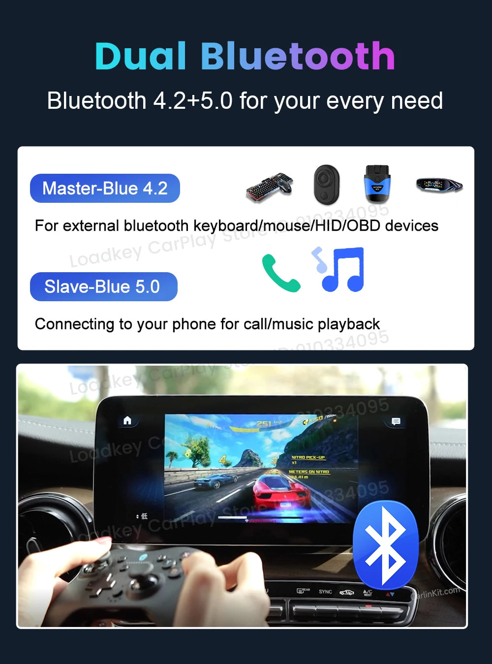 Carlinkit Ai Box Android 13 Led Wireless Android Auto & CarPlay Smart Tv Box QCM6225 Support Youtube Netflix Car Accessories