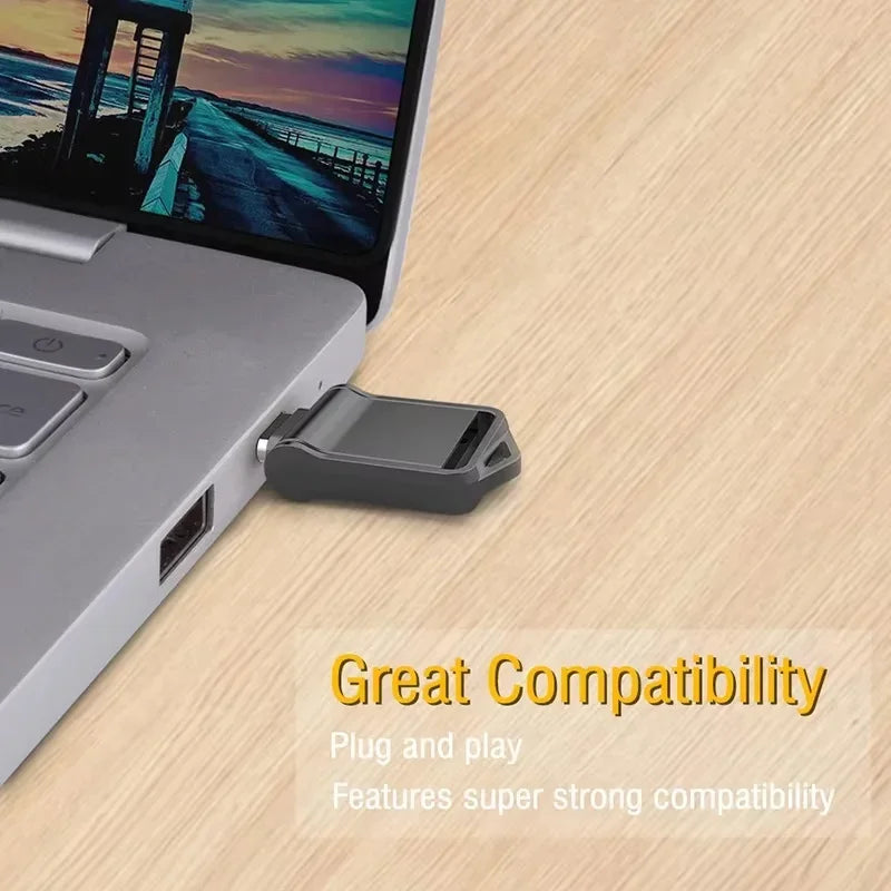 DIXSG Dual USB 3.0 + Type-C Flash Drive – High-Speed OTG Memory Stick
