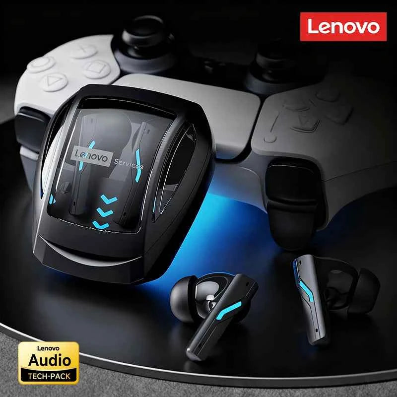Lenovo GT100 True Bluetooth 6.0 Earphones Esports Gaming Wireless Headphone Low Latency HiFi Sound Music Earbuds Long Endurance