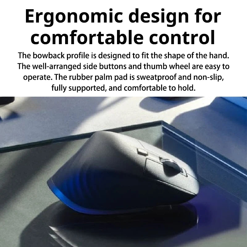 Logitech MX Master 3s Wireless Bluetooth Mouse Ergonomic Office Silent Mouse High-end Pearl White with Wireless Receiver