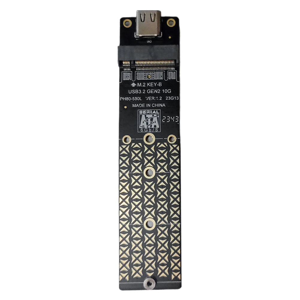 M.2 SSD SATA/NVMe To USB 3.1 Adapter B+M Key/M Key M2 To USB3.1 SSD Riser Card Hard Disk Box Adapter for 2230/2242/2260/2280 SSD