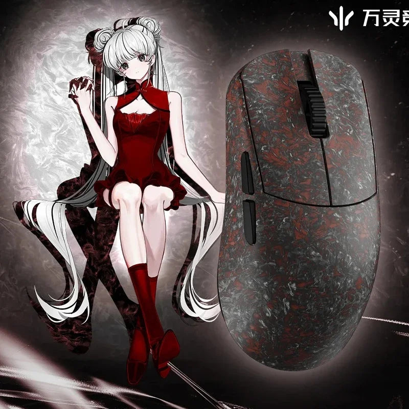 Wlmouse Ying 8K Wireless Mouse Dual Mode 2.4G Bluetooth Gaming Mouse Forged Carbon PAW3950HS Mouse Office PC Gamer Custom Gift - WinSupport Tech