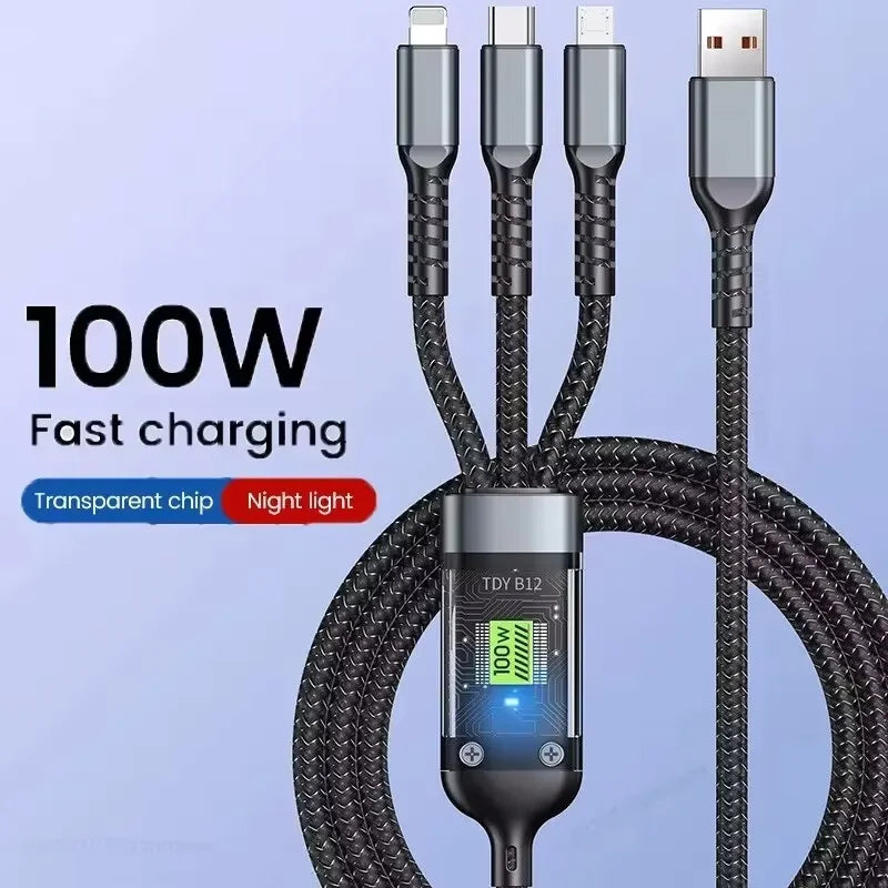 Branches 6A All-in-One Braided Charging Cable