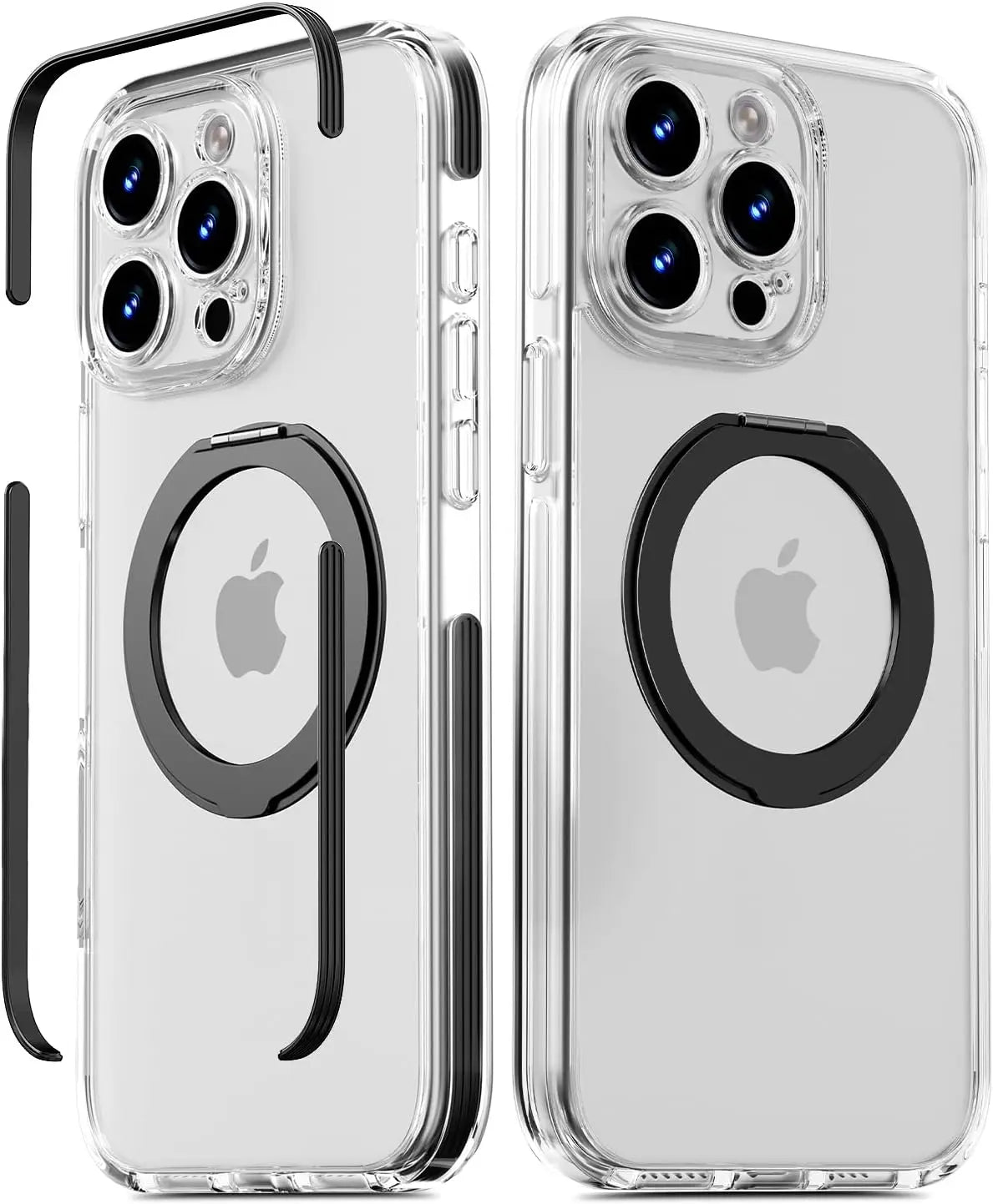 360-Degree Rotating Stand Magnetic Case Compatible with iPhone 17 Pro Max/17 Air/16 Plus/15 Pro/14 Pro Max/13/12
