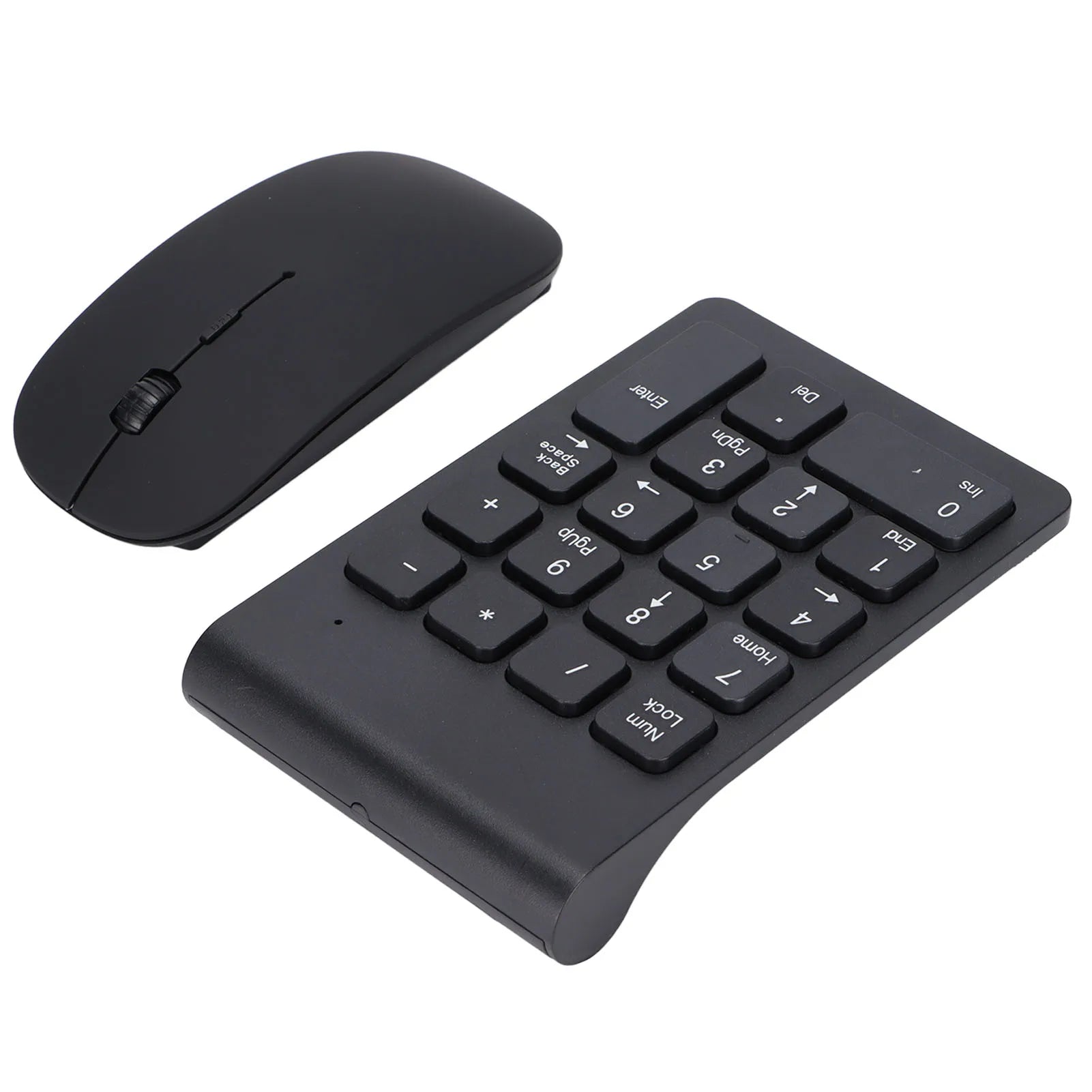 2.4G Wireless Number Pad Mouse Combo 18 Keys Numeric Keypad Digital Keyboard 1200 DPI Sensitive Mouse for Office PC Laptop