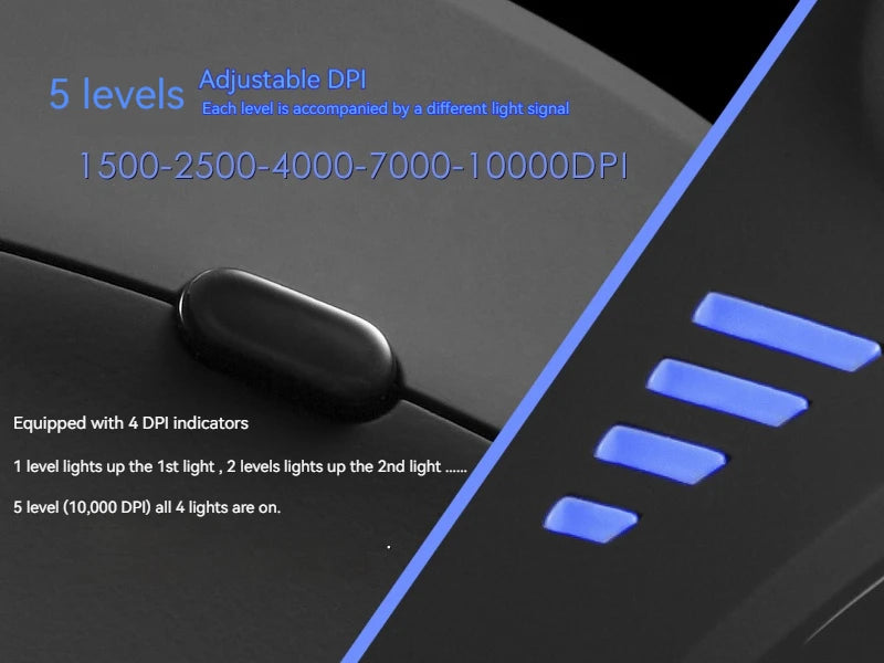 C-18 Vertical Gaming Mouse 10000 DPI Programmable 11 Buttons USB Wired RGB Optical Remote Mouse Gamer Mice For Laptop PC