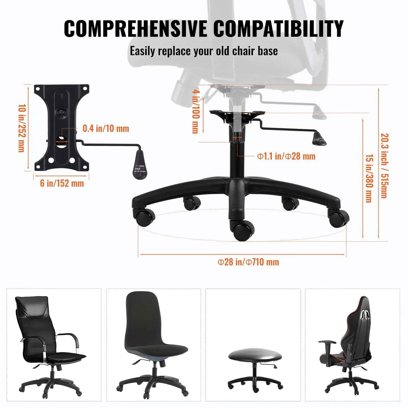 SucceBuy Office Chair Base Replacement 28