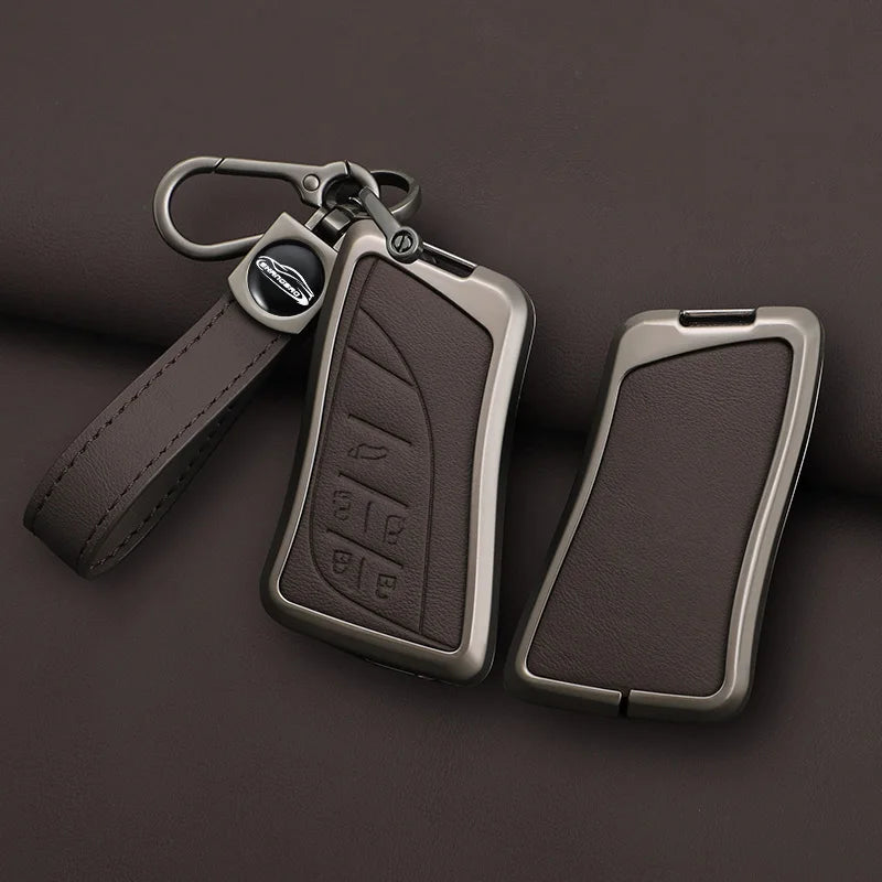 Car Zinc Alloy Leather Key Case Cover Chain For Lexus NX ES UX US RC LX IS 250h RX 350h LS 450h 260h 300h UX200 LM350H LM500H
